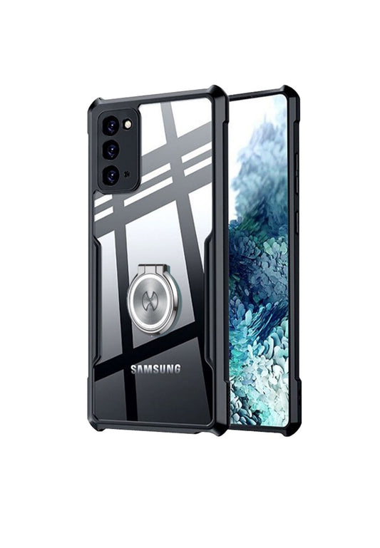 Samsung Note 20 / Note 20 Ultra XUNDD Beetle Armor Shockproof Case / With Ring Holder (Black)