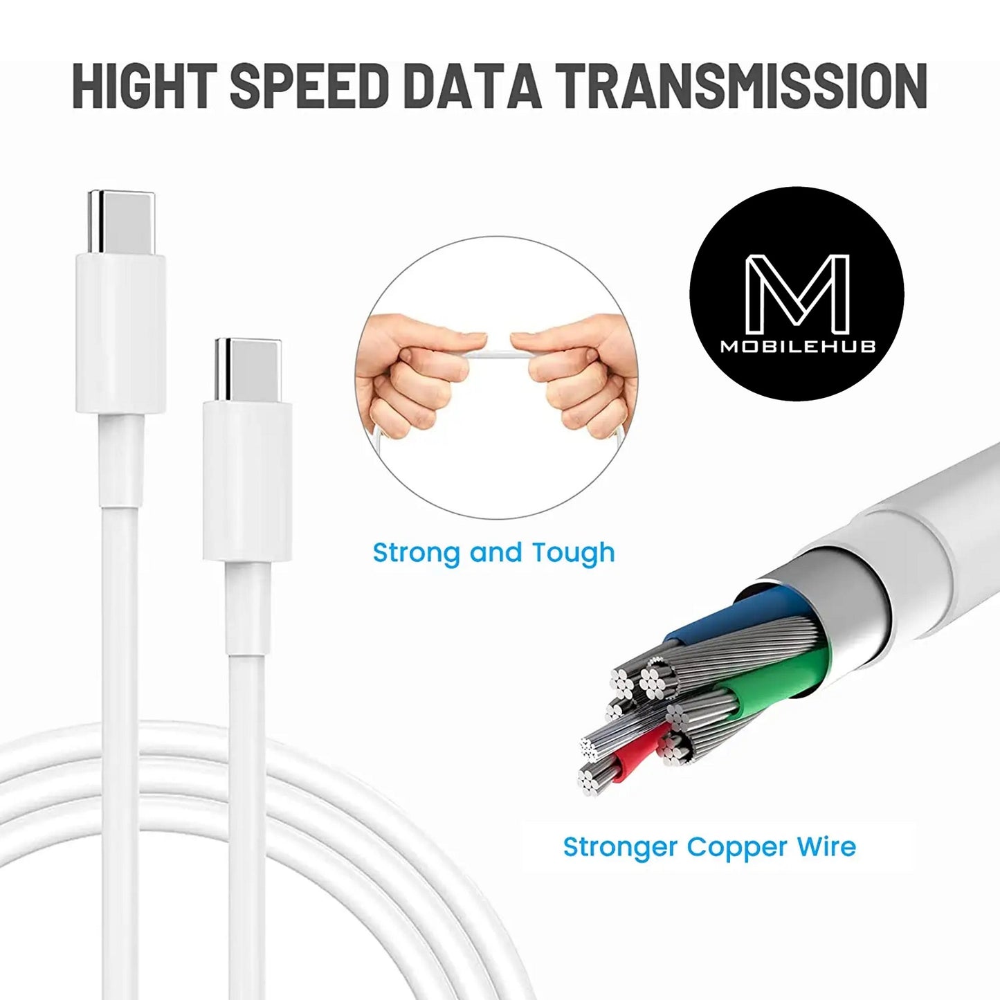 MacBook Air / MacBook Pro 61W USB-C Charger Adapter Type C Laptop Charger and USB-C Cable