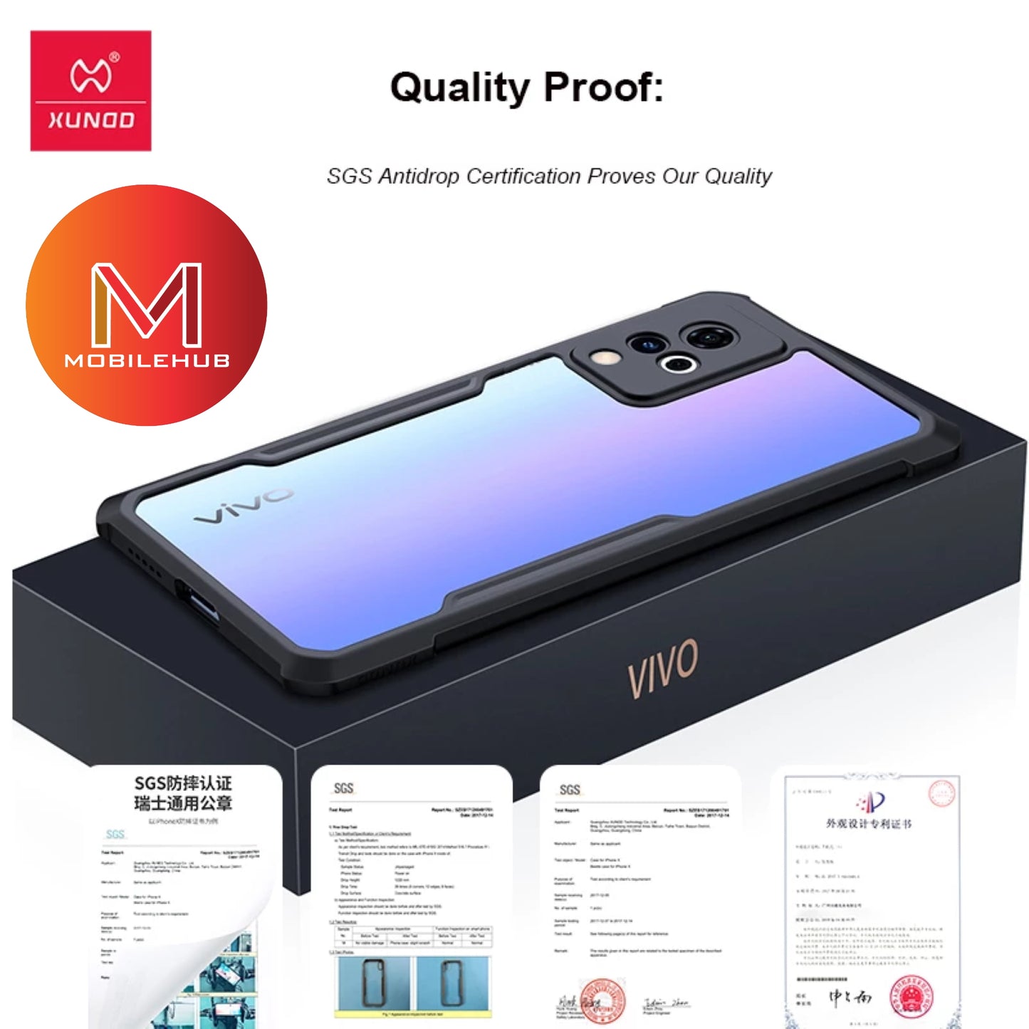 Vivo V30 Pro / V21 / V21e XUNDD Beetle Armor Shockproof Case (Black)