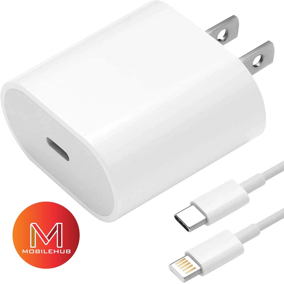 iPhone / iPad 20w Fast Charger with USB-C to Lightning Cable