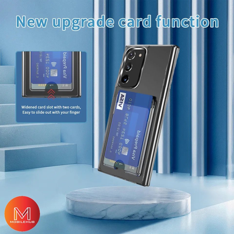 Samsung S23 / S23 Plus / S23 Ultra Evo Tech Clear Shockproof Case with Card Holder