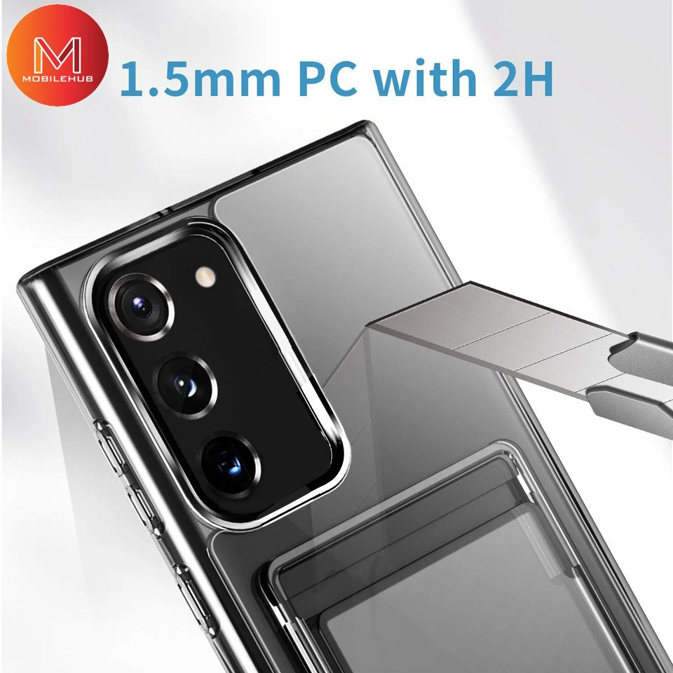 Samsung S23 / S23 Plus / S23 Ultra Evo Tech Clear Shockproof Case with Card Holder