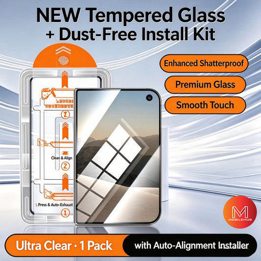 iPhone 18 Duo Premium Tempered Glass Screen Protector with Guide (Clear) iPhone Duo