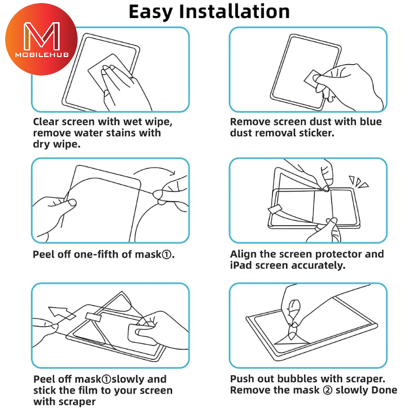 Realme Pad Mini 8.7" Paperlike Sketch Film Screen Protector Matte Anti Fingerprint