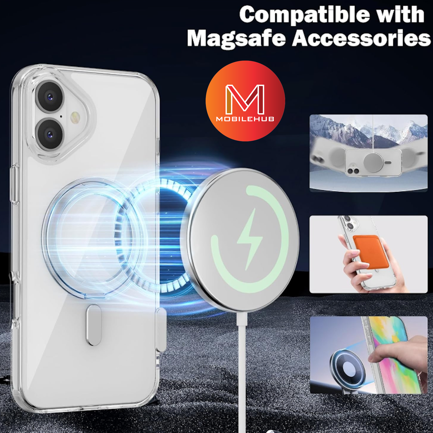 iPhone 16 / 16 Pro / 16 Pro Max / 16 Plus Belkin Magnetic Clear Case (MagSafe)