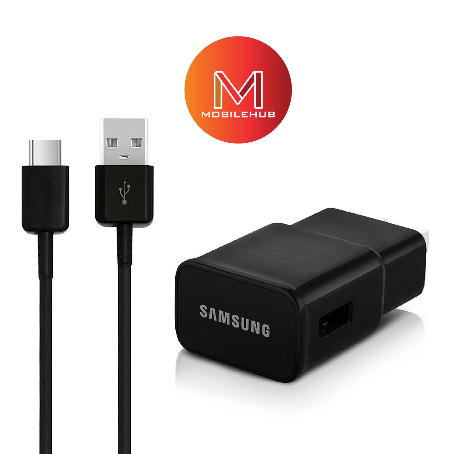 Fast Charger 18 Watts for Samsung Mobile Phones with Free USB-C to Type-C Cable