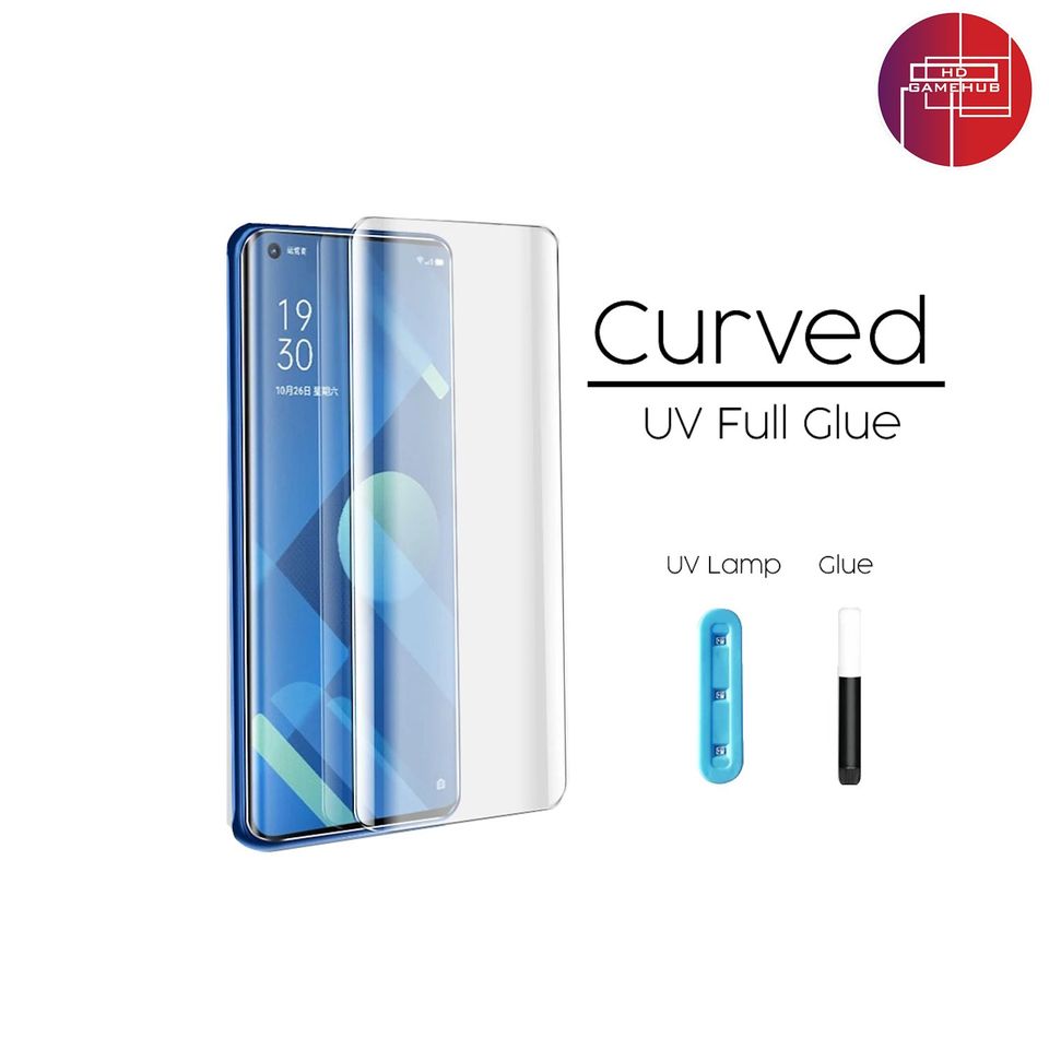 Oppo Reno 11/ 11 Pro/ 12 Pro/ 12 Pro Plus UV Full Tempered Glass Curved Nano Liquid also Reno 10 / 10 Pro / Plus