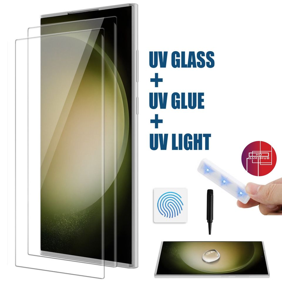 Samsung S23 / S24 Ultra UV Tempered Glass also S23 Plus / S23 Ultra / S24 Plus