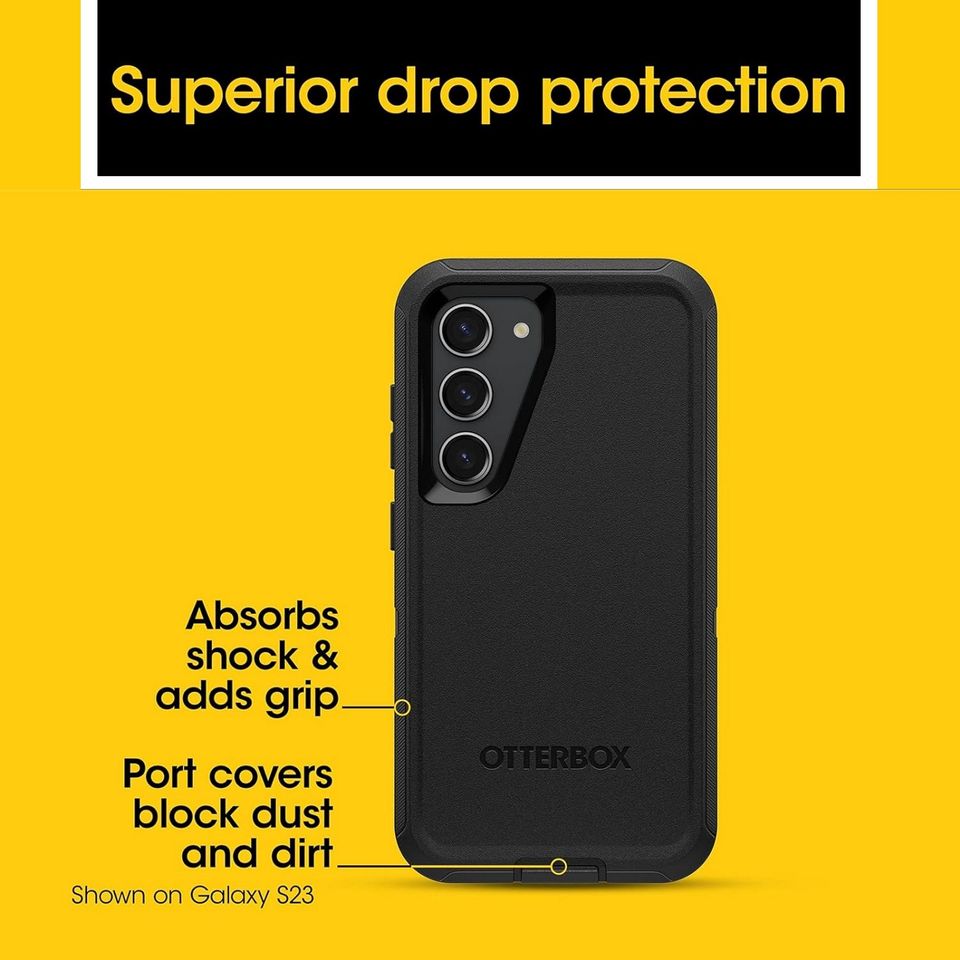 Samsung S23 FE OtterBox Defender Shockproof Case with Belt Clip & Holster S23FE