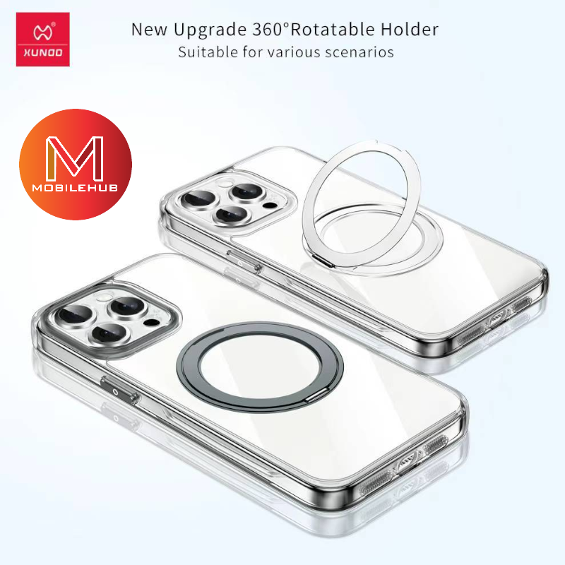 iPhone 15 / 15 Pro / 15 Pro Max / 15 Plus Original Xundd Zero Series Magsafe Case with Rotatable Holder