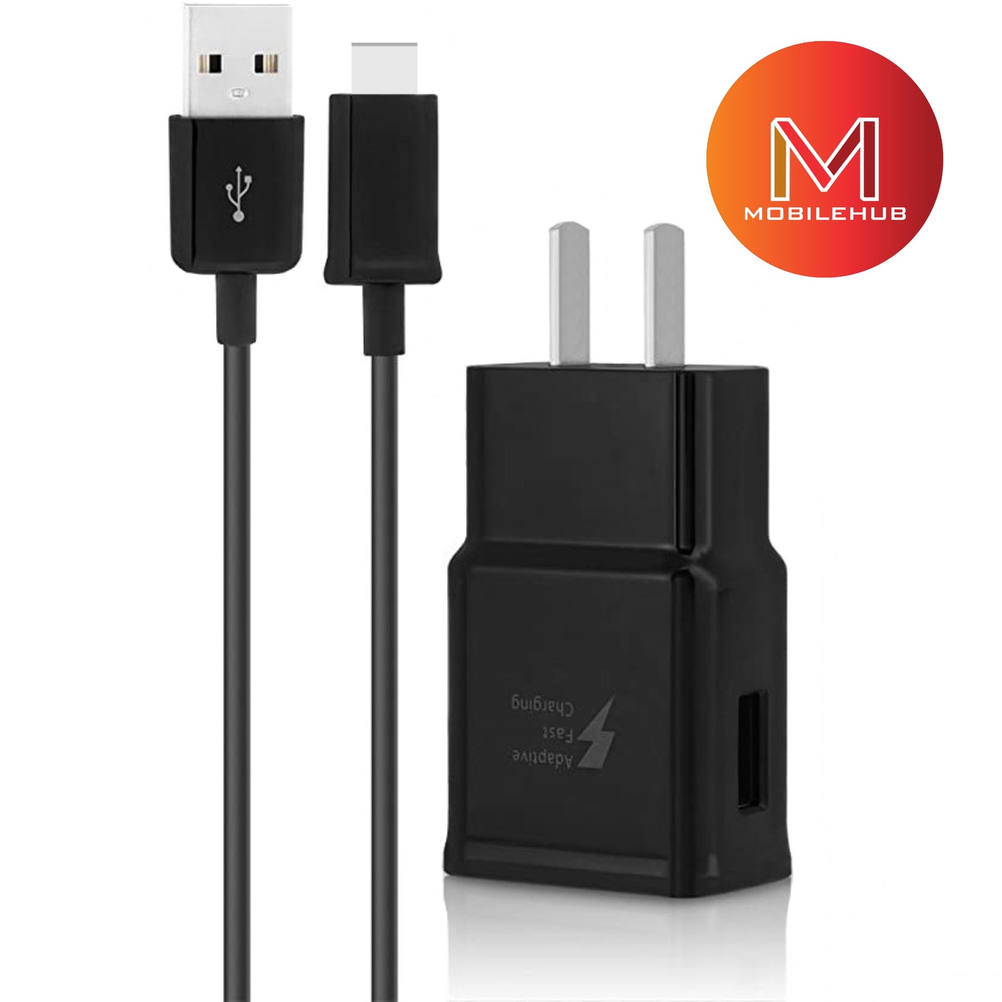 Fast Charger 18 Watts for Samsung Mobile Phones with Free USB-C to Type-C Cable