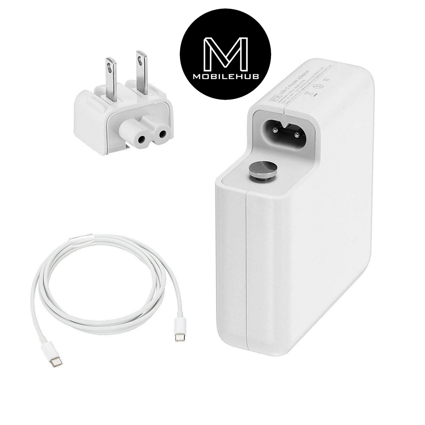 MacBook Air / MacBook Pro 61W USB-C Charger Adapter Type C Laptop Charger and USB-C Cable