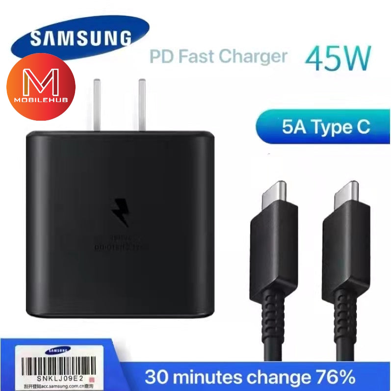 Samsung 45w Ultra Fast Charger with Type-C Cable