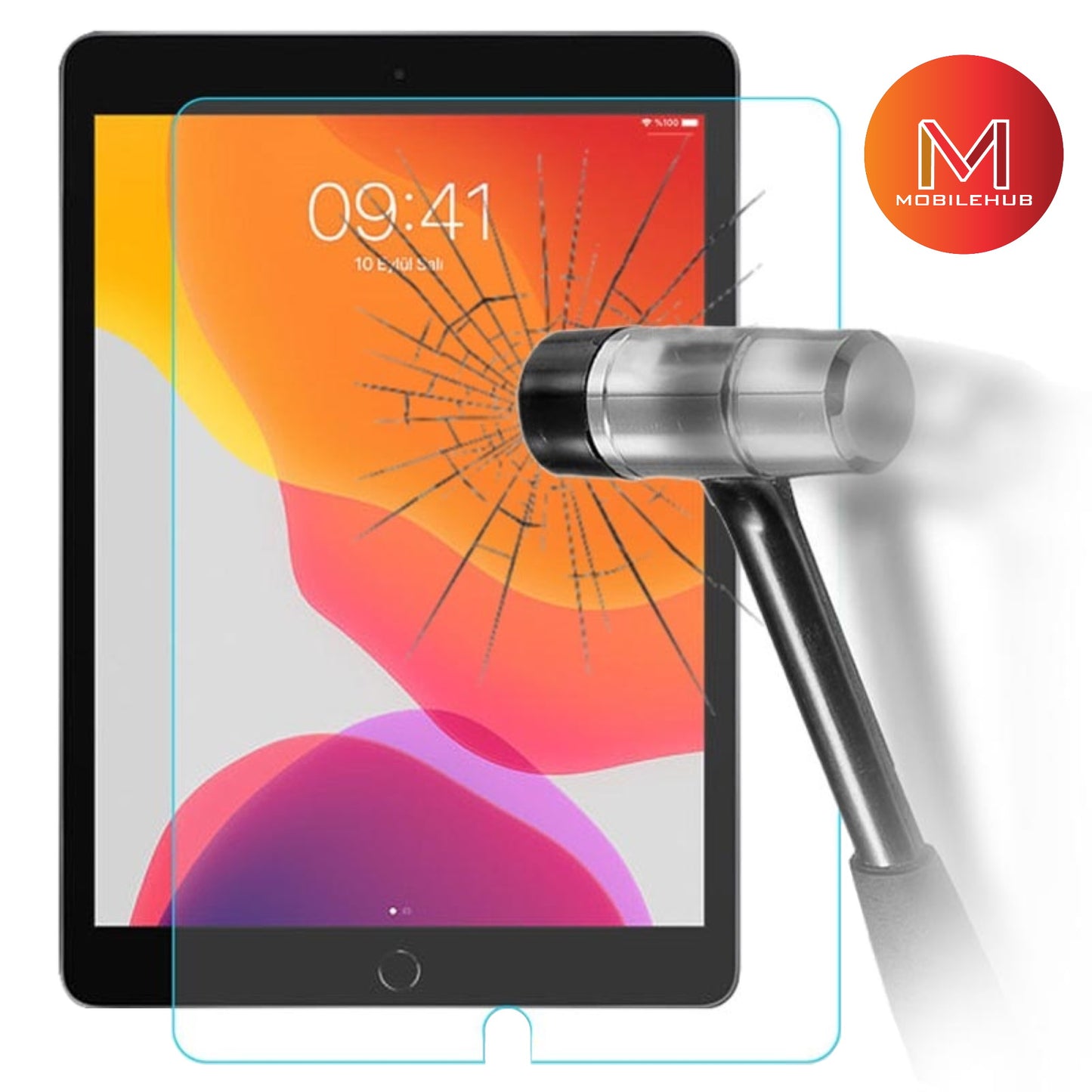 iPad 10.2" 9th Gen. 2021 XUNDD Axe Tempered Glass Screen Protector ( Clear )