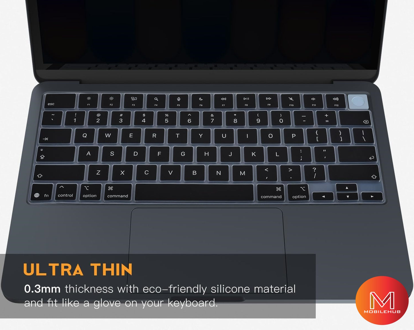 Macbook Neo 13"(A18) A3404 Keyboard Cover Skin Premium Ultra Thin Keyboard Cover Protector (Black)