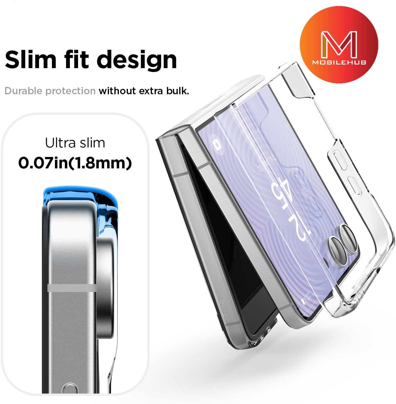 Samsung Z Flip 8 Silicone Magnetic Shockproof Case (Clear) Z Flip8