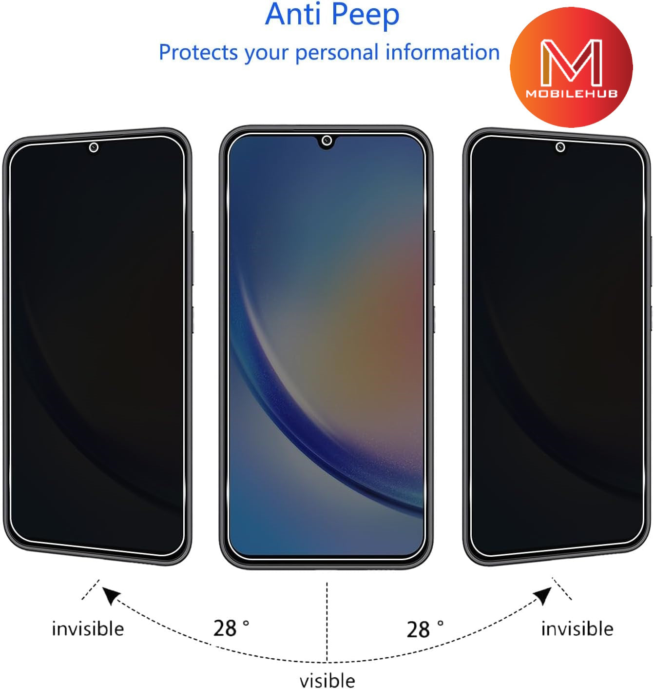 Samsung A34 / Samsung A54 Privacy Tempered Glass Screen Protector