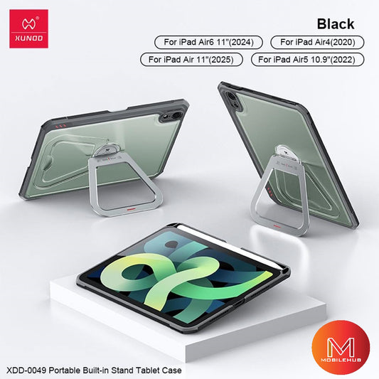 iPad Air 4 / 5  XUNDD Beetle 360 Rotating Stand Shockproof Case (Black) iPad Air 6 / iPad Air 11'