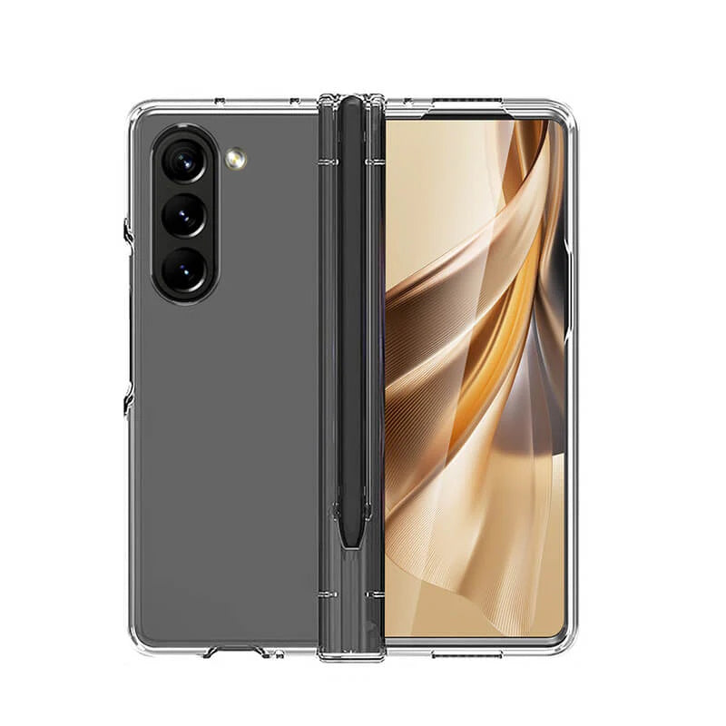 Samsung ZFold 6 Ultra Clear Shockproof Case with Pen Holder Anti-Fingerprint Z Fold 6