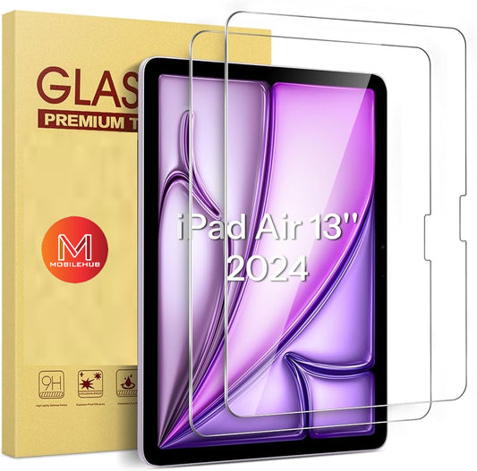 iPad Air 13” M4 2024 Premium Tempered Glass Screen Protector (Clear)