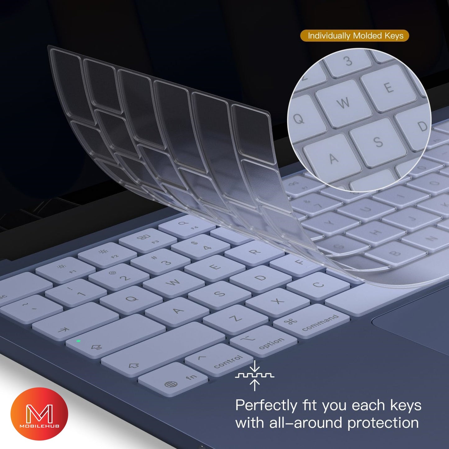 Macbook Neo 13"(A18) A3404 Keyboard Cover Skin Premium Ultra Thin Keyboard Cover Protector (Black)