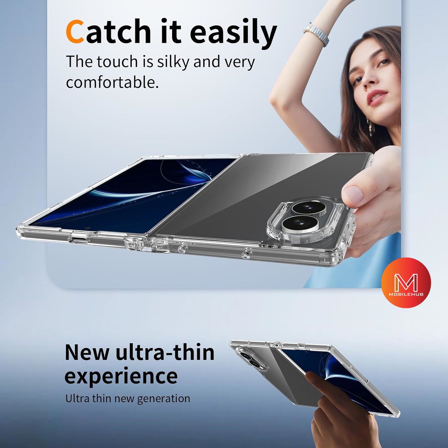 Samsung Z Fold 8 / Fold 8 Ultra German import Shockproof Case (Clear)