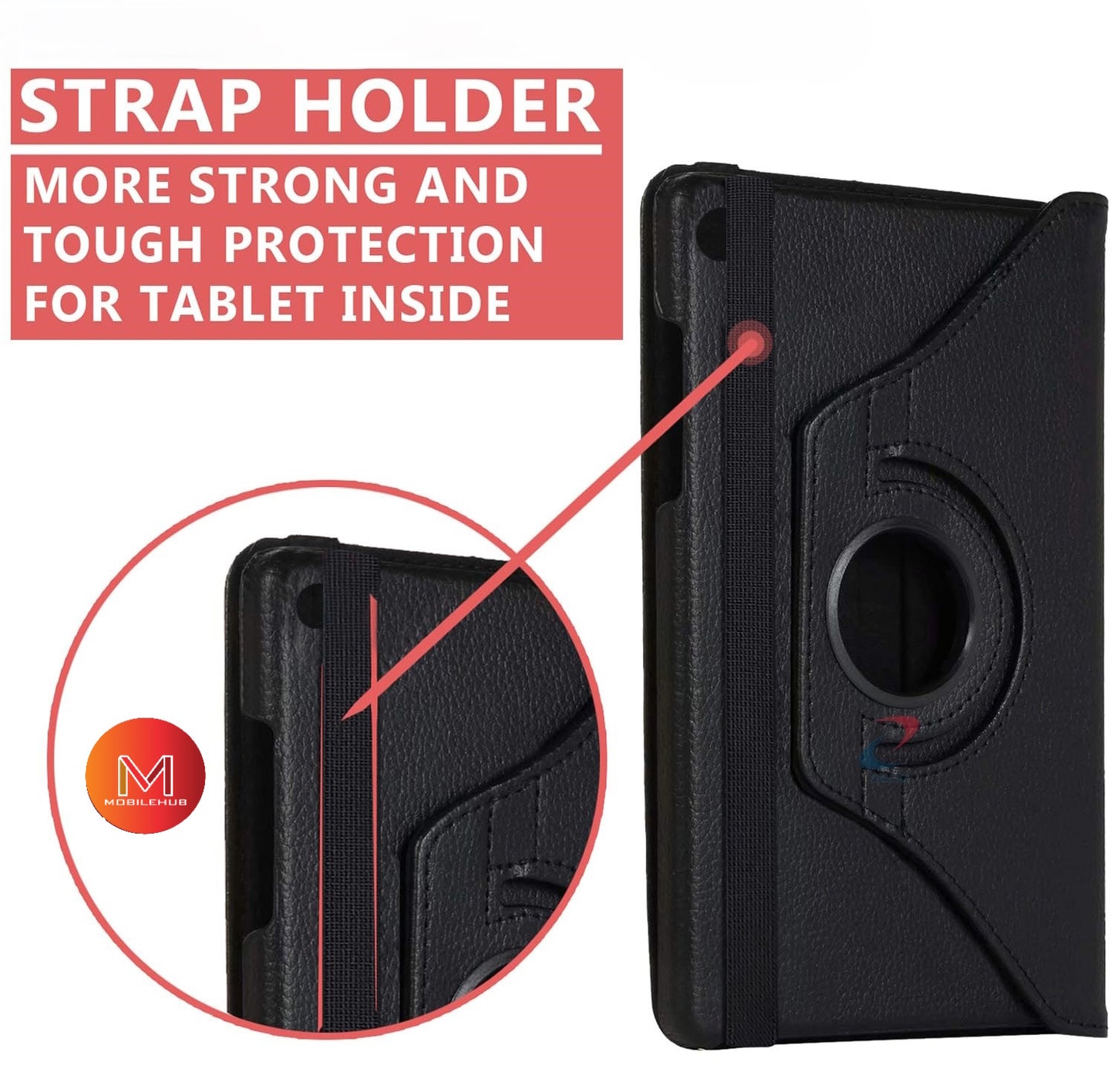 Xiaomi Pad Mini 8.8" 360 Rotate Leather Cover Shockproof Case (Black)