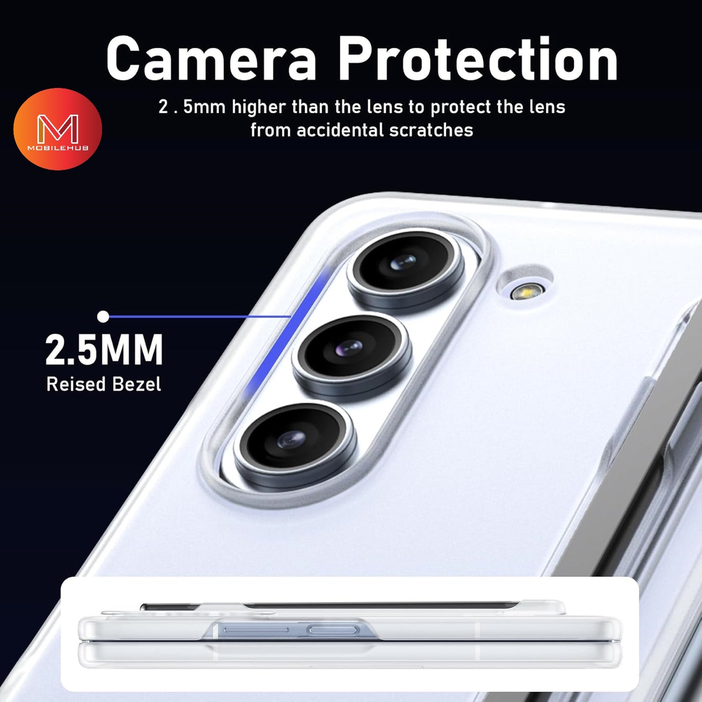 Samsung ZFold 6 Ultra Clear Shockproof Case with Pen Holder Anti-Fingerprint Z Fold 6