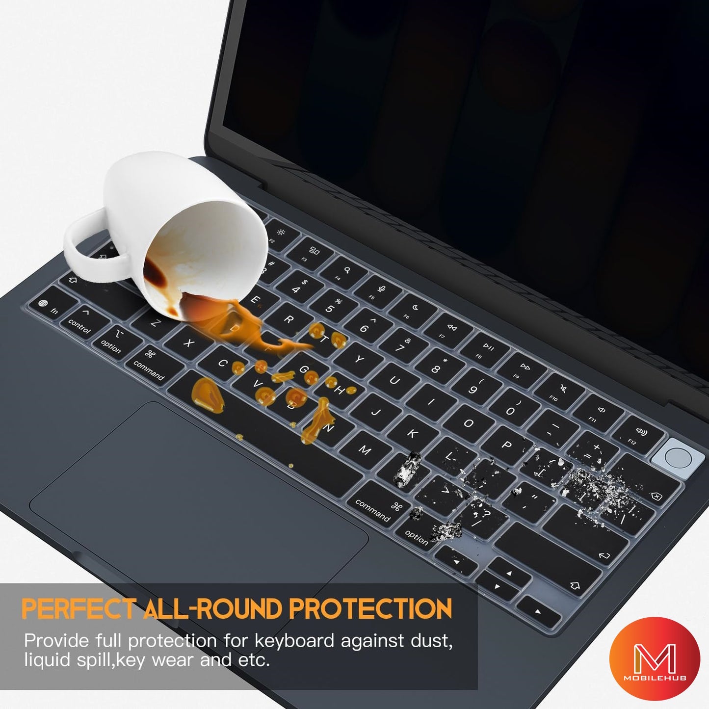 Macbook Neo 13"(A18) A3404 Keyboard Cover Skin Premium Ultra Thin Keyboard Cover Protector (Black)