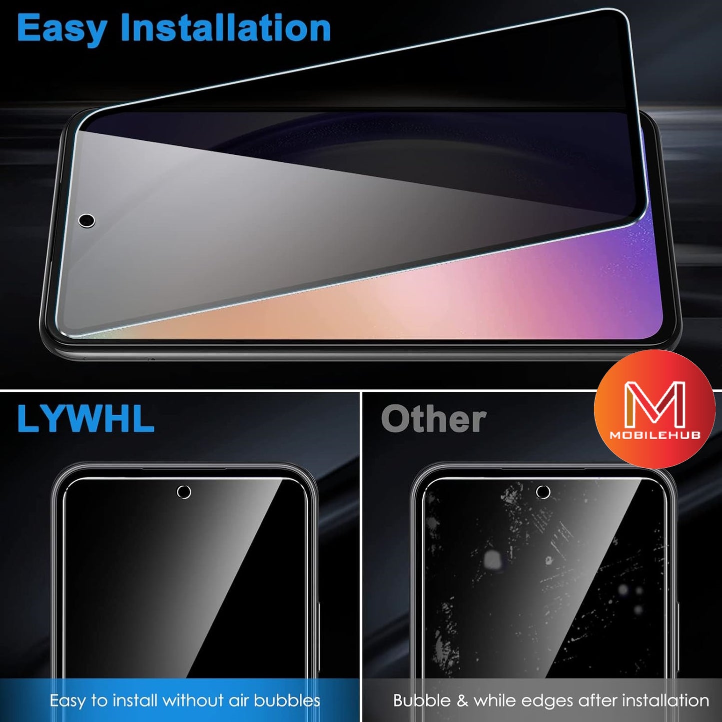 Samsung A34 / Samsung A54 Privacy Tempered Glass Screen Protector