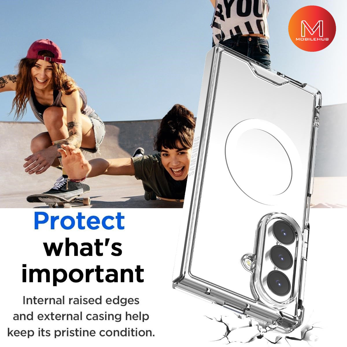 Samsung Z Fold 8 / Z Fold 8 Ultra Silicone Magnetic Shockproof Case (Clear) Z Fold8 / Z Fold8 Ultra