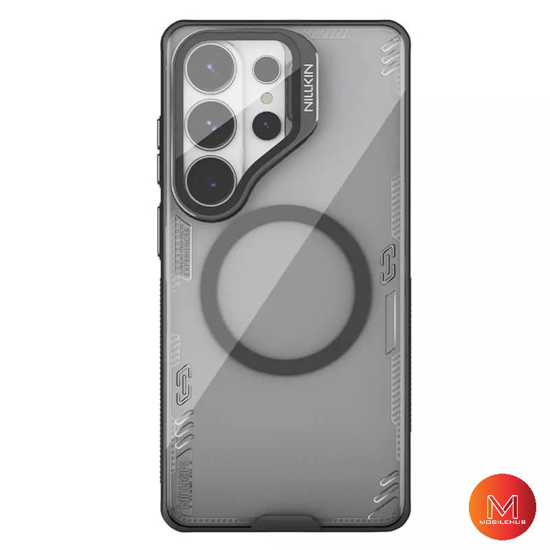 Samsung S26 Ultra Nillkin Iceblade Prop Magnetic Camera protective case with kickstand (Grey & Black)