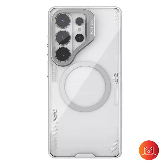 Samsung S26 Ultra Nillkin Iceblade Prop Magnetic Camera protective case with kickstand (Grey & Black)