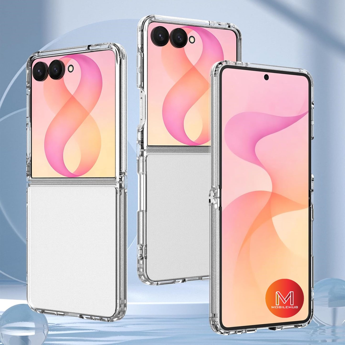 Samsung Z Flip 8 Ultra German import Shockproof Case (Clear)