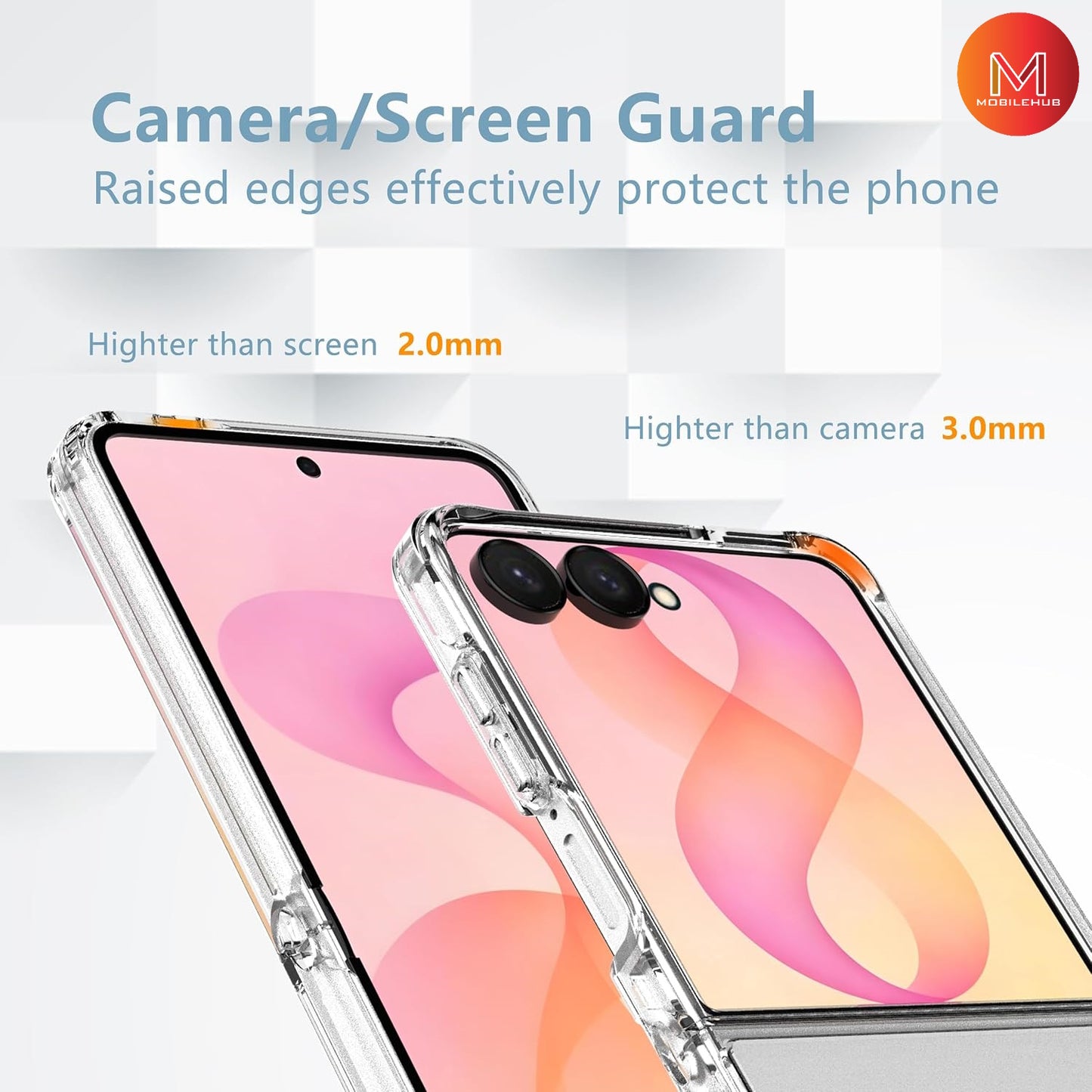 Samsung Z Flip 8 Ultra German import Shockproof Case (Clear)