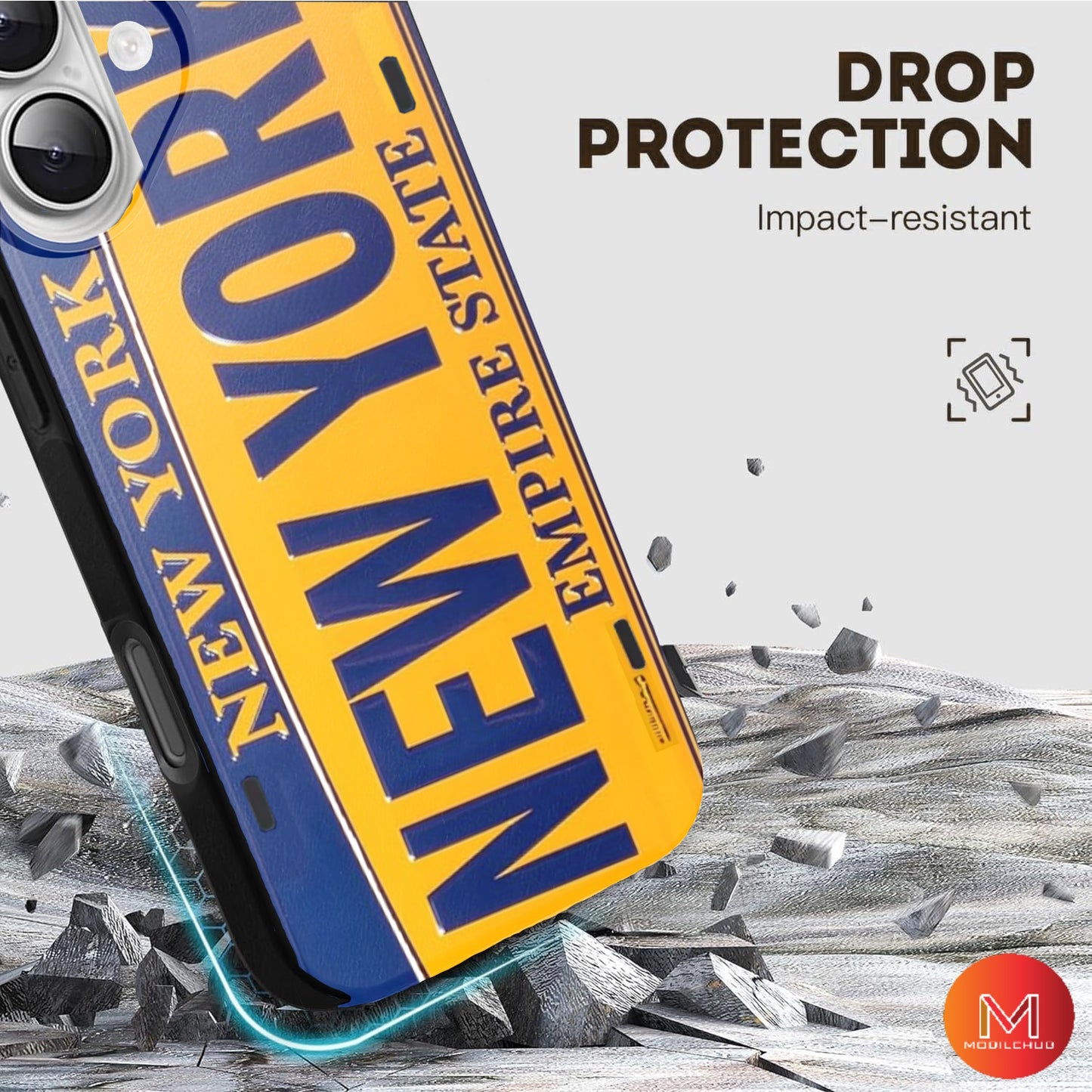 iPhone 17 / 17 Air / 17 Pro / 17 Pro Max Trendy New York License Plate Design Phone Case