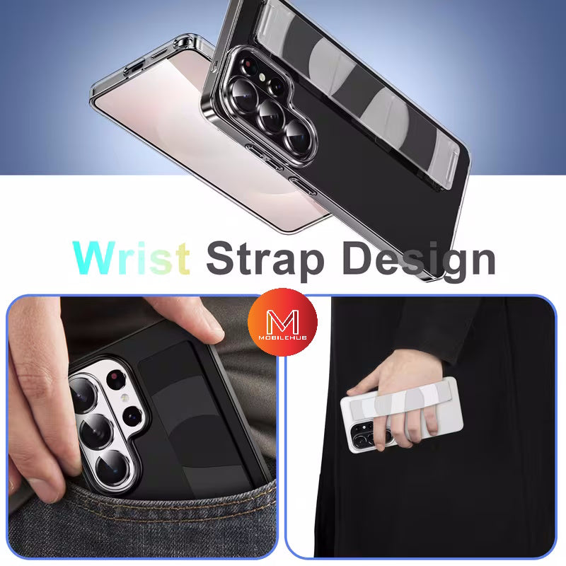 Samsung S26 / S26 Plus / S26 Ultra Premium Wrist Strap Grip Shockproof Case