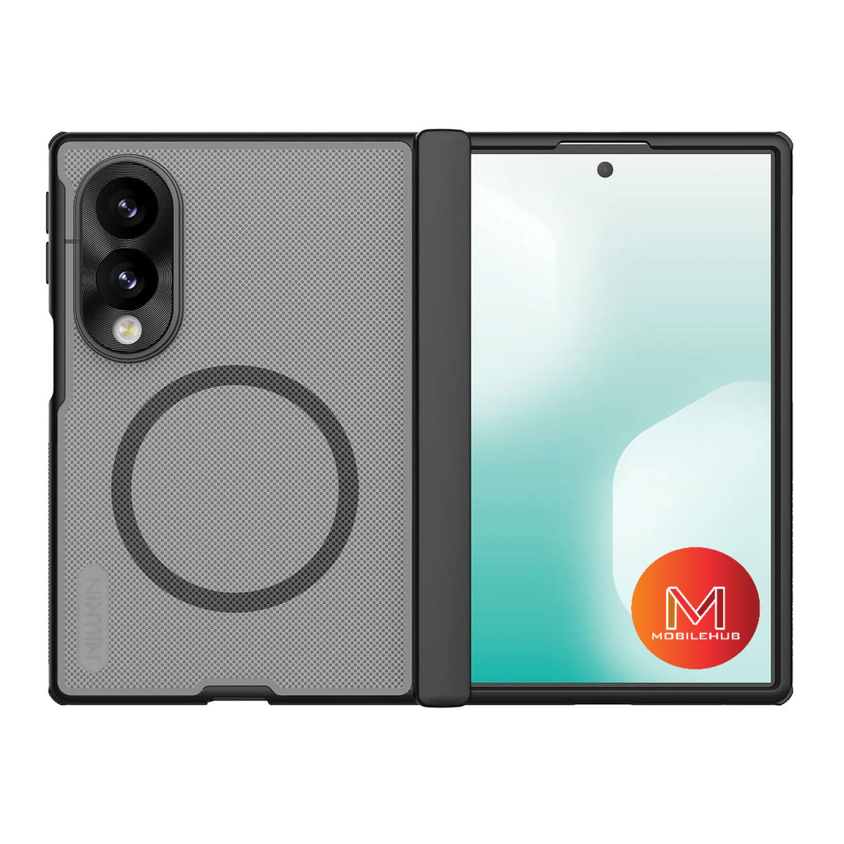 Samsung Z Fold 8 Nillkin Super Frosted Shield Fold Magnetic case (Transparent Black)