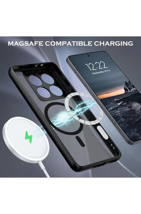 Xiaomi Mi 14T , Mi 14T Pro , Redmi Note 14 4G XUNDD Beetle Magnetic Shockproof Case (Black) (MagSafe)