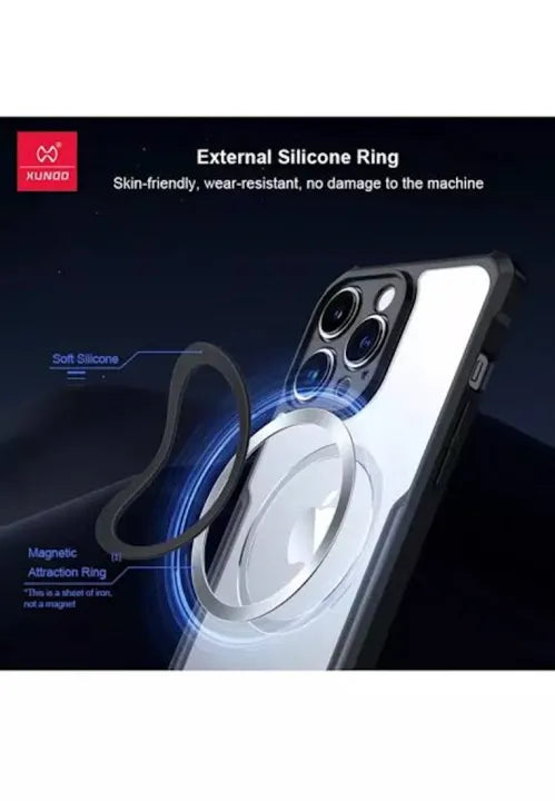 Xiaomi Mi 14T , Mi 14T Pro , Redmi Note 14 4G XUNDD Beetle Magnetic Shockproof Case (Black) (MagSafe)