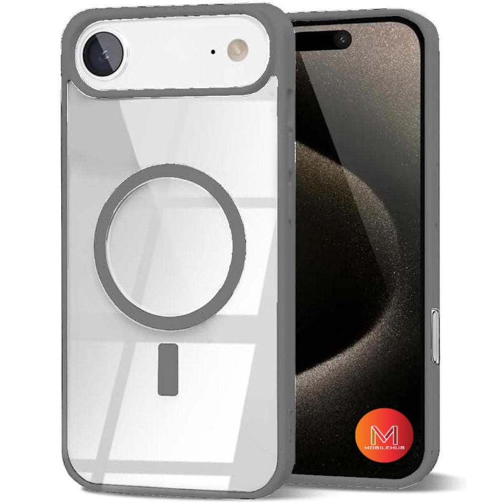 iPhone 17 / 17 Air / 17 Pro / 17 Pro Max Clear Magnetic Shockproof Case