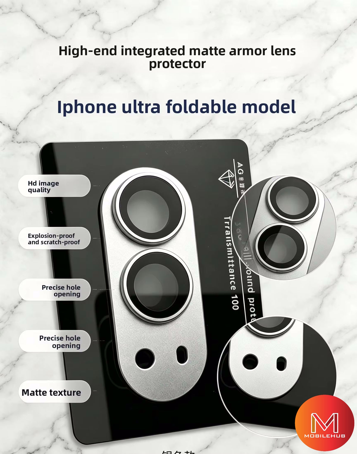 iPhone 18 Duo Alloy Camera Lens Screen Protector (3 Colors Available) iPhone Duo
