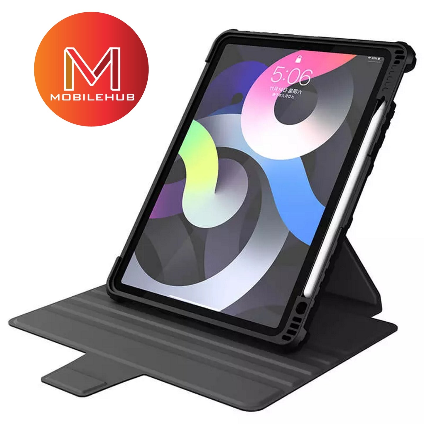 iPad 10.2 7th Gen. 2019 / 8th Gen. 2020  / 9th Gen. 2021 Original Nillkin Bumper Magnetic Leather Case (Black)