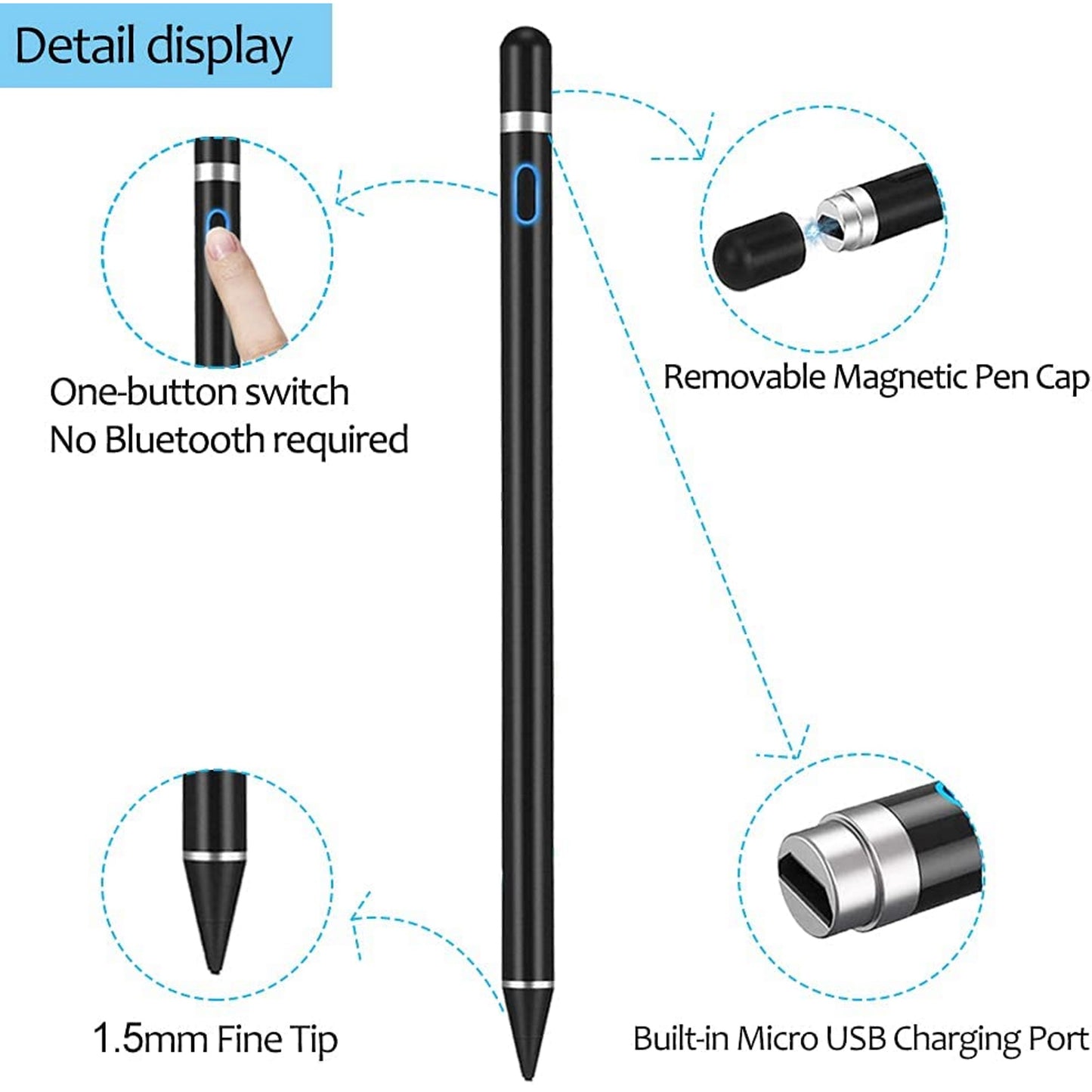 Universal Pen Stylus Pencil for iPad / Tablets / Mobile Phones / iPhone , Samsung , Huawei