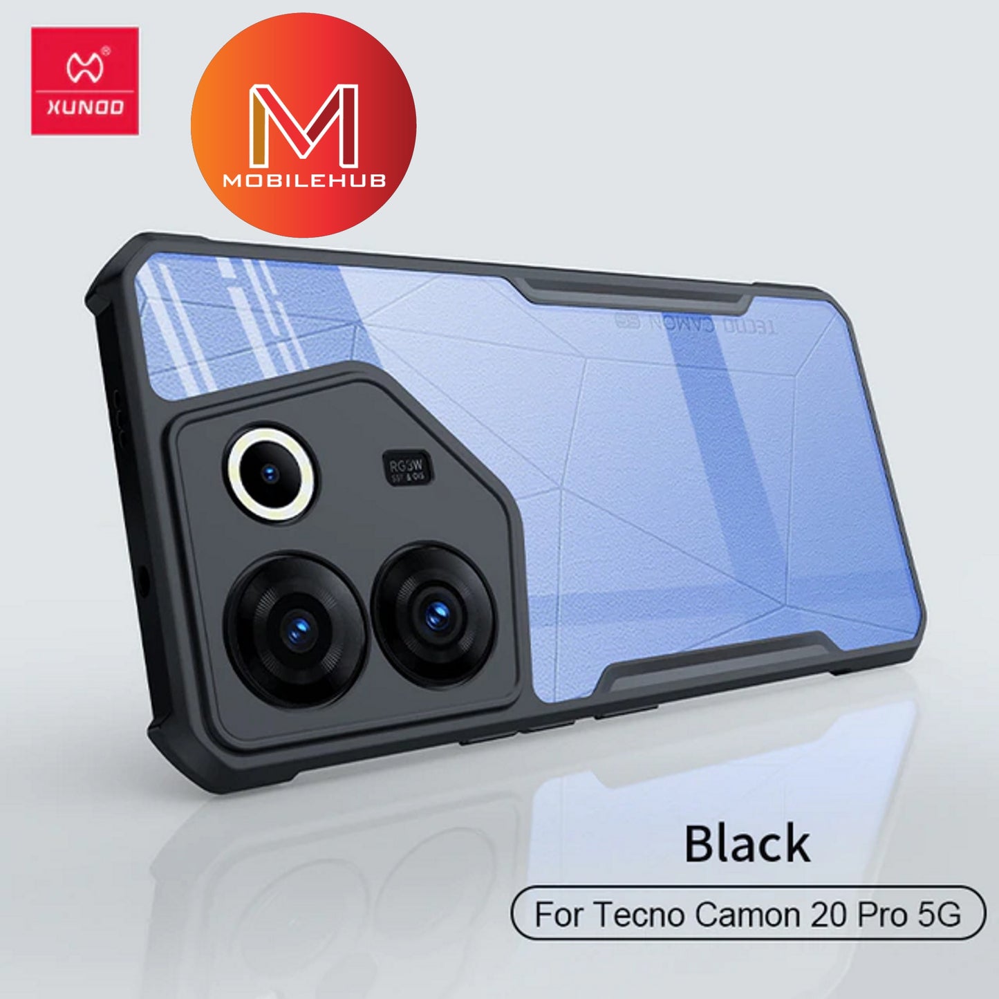 Tecno Camon 20 Pro (5G) / Pova 3 / Pova 4 Pro / Spark 20 Pro XUNDD Beetle Armor Shockproof Case (Black) Tecno Series