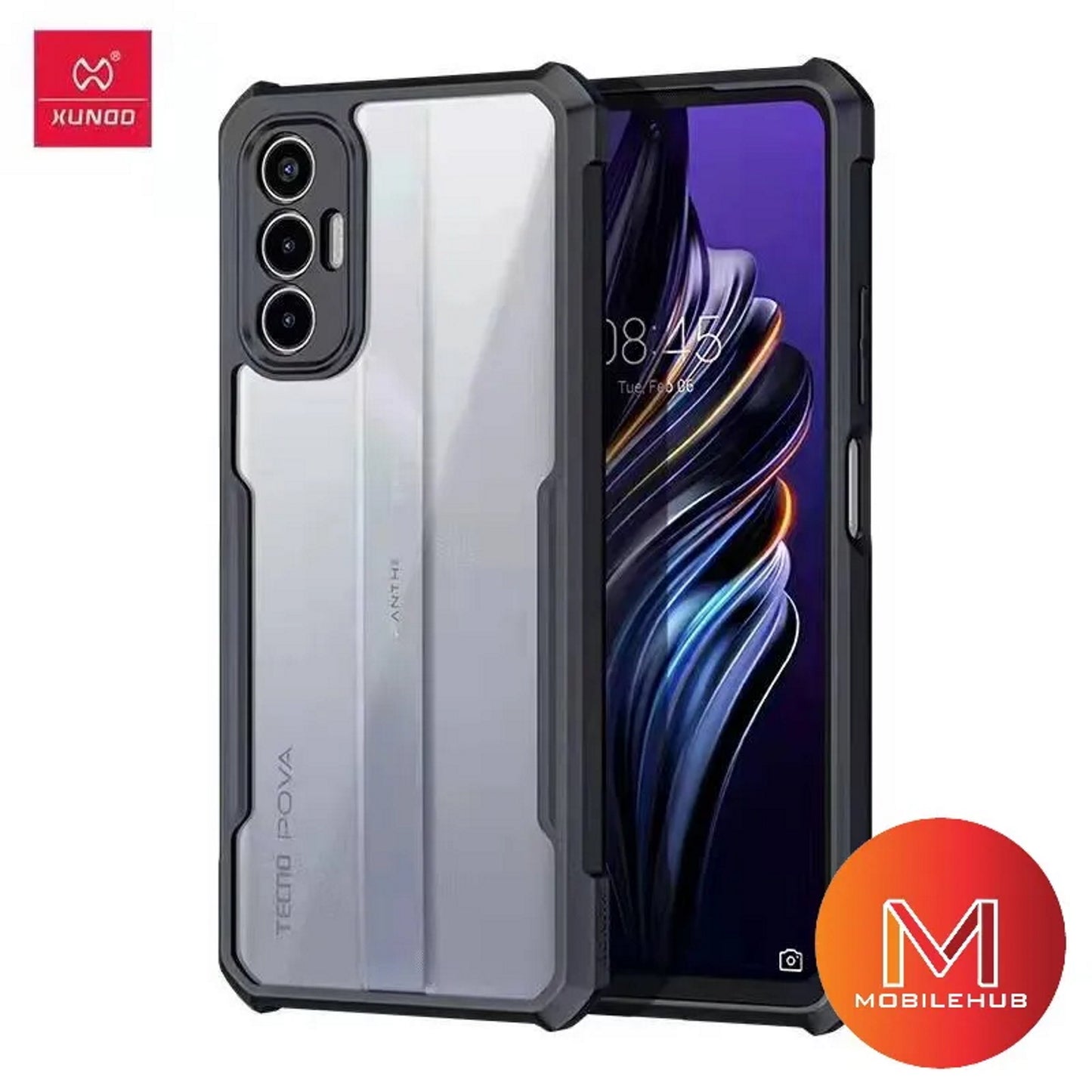 Tecno Camon 20 Pro (5G) / Pova 3 / Pova 4 Pro / Spark 20 Pro XUNDD Beetle Armor Shockproof Case (Black) Tecno Series