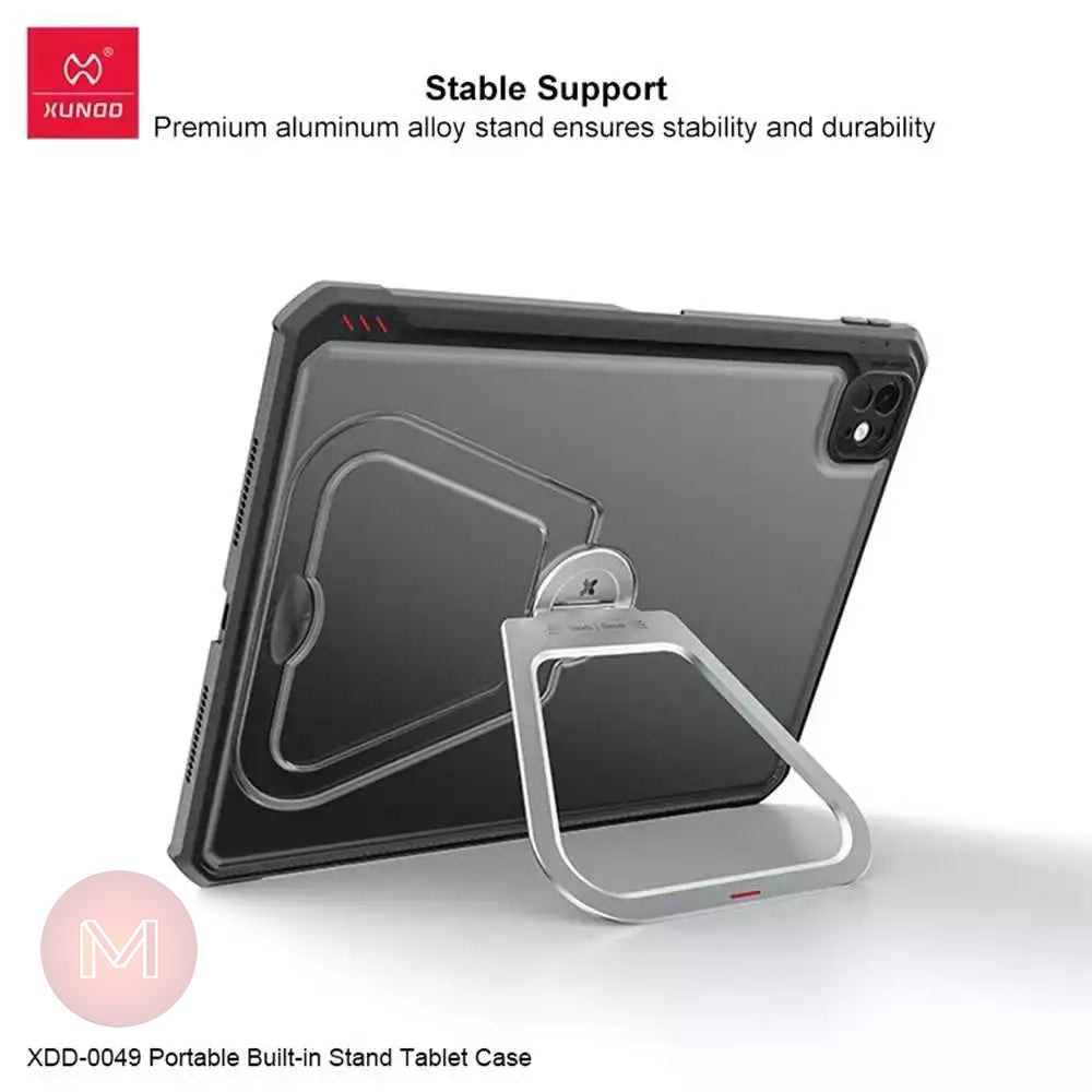 iPad 10th Gen 10.9" XUNDD Beetle Armor Case With 360 Rotating Stand (Black)