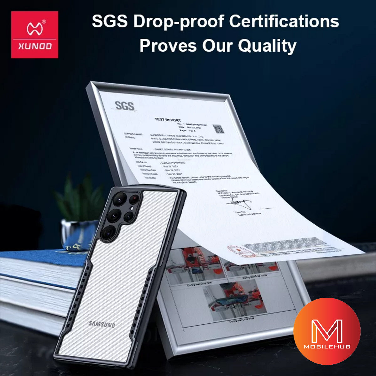 Sasmung S22 / S22 Plus / S22 Ultra XUNDD Gamer Carbon Fiber Shockproof Case