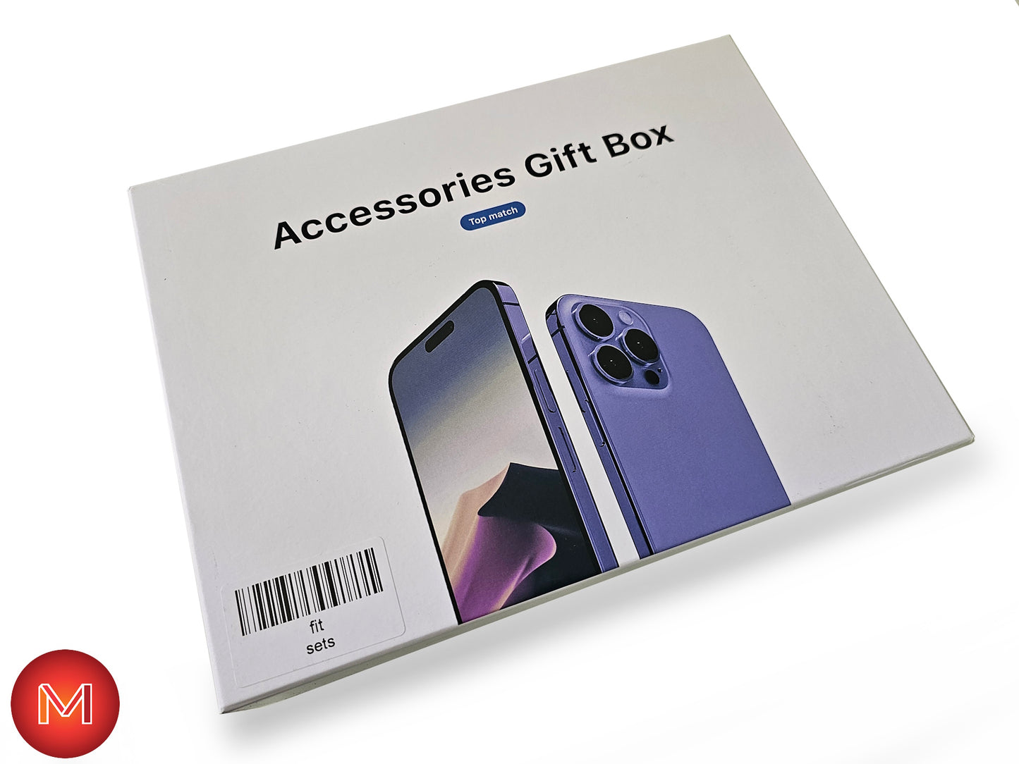 iPhone Accessories Gift Box with Power Adapter, Cable, Magnetic Charger, and Earpods (iPhone XS, 11, 12, 13, 14, 15, 16)