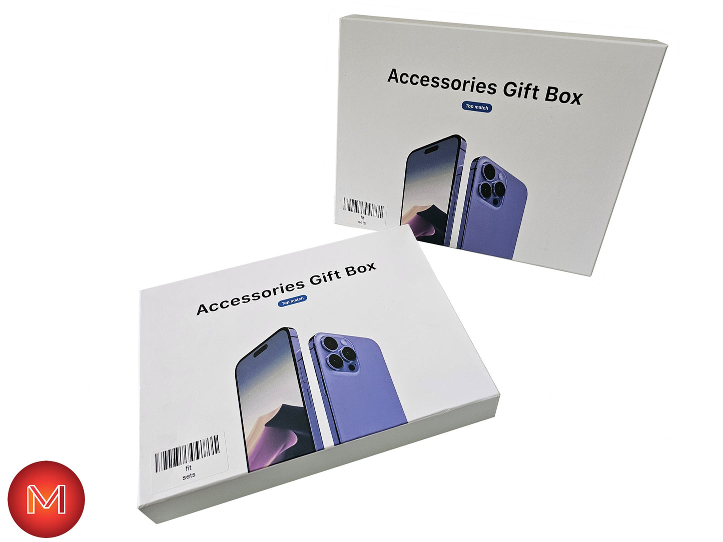 iPhone Accessories Gift Box with Power Adapter, Cable, Magnetic Charger, and Earpods (iPhone XS, 11, 12, 13, 14, 15, 16)